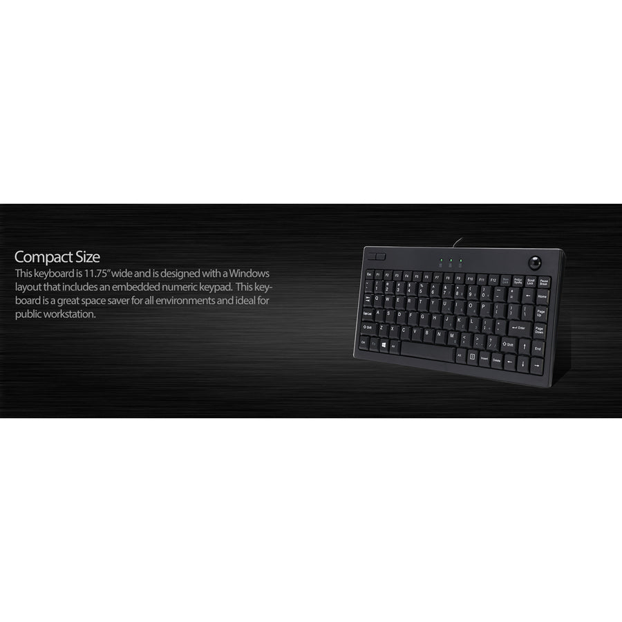 Adesso Mini Trackball Keyboard