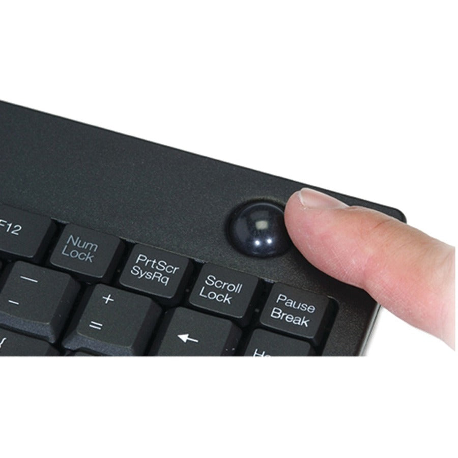 Adesso Wireless Mini Trackball Keyboard