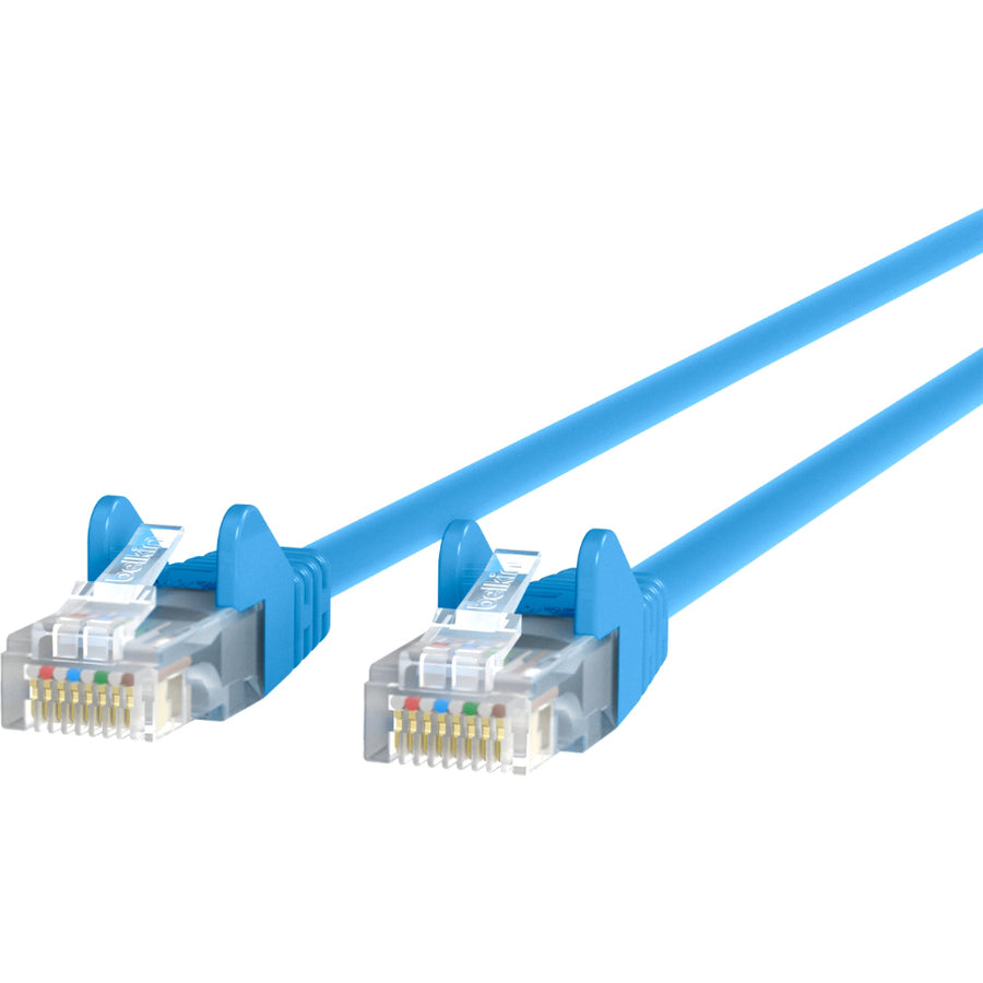 Belkin CAT6 Ethernet Patch Cable, RJ45, M/M - 1 ft Category 6 Network Cable for Network Device - First End: 1 x RJ-45 Network - Male - Second End: 1 x RJ-45 Network - Male - Patch Cable - Blue - 1 Each