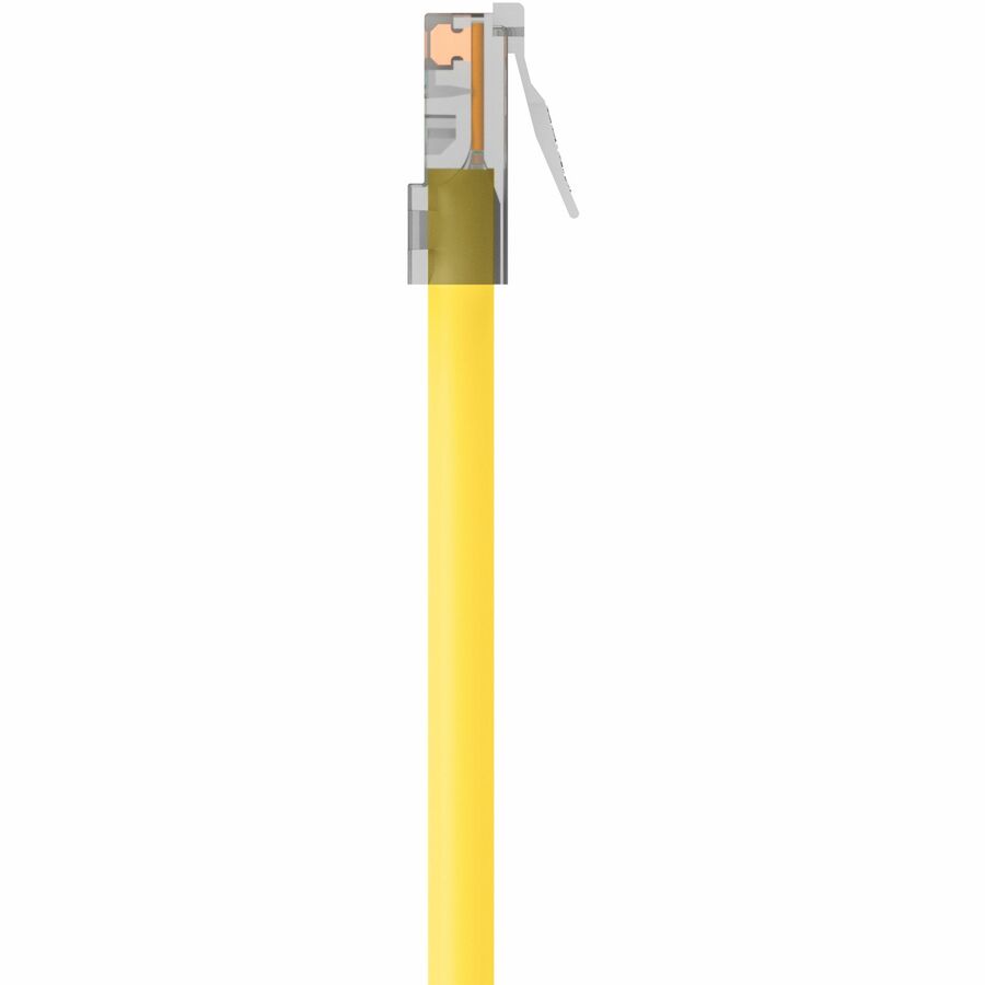 Belkin CAT6 Ethernet Patch Cable, RJ45, M/M - 15 ft Category 6 Network Cable for Network Device - First End: 1 x RJ-45 Network - Male - Second End: 1 x RJ-45 Network - Male - Patch Cable - Yellow - 1 Each