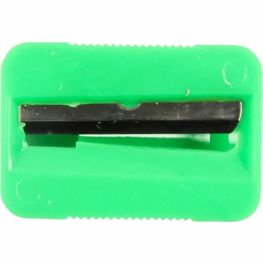 Baumgartens Slanted Face Pencil Sharpener Single Hole ASSORTED Colors (MR3380)