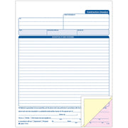 50 Sheet(s) - 3 Part - Carbonless Copy - 8.37" x 11" Sheet Size - White - 1 Each
