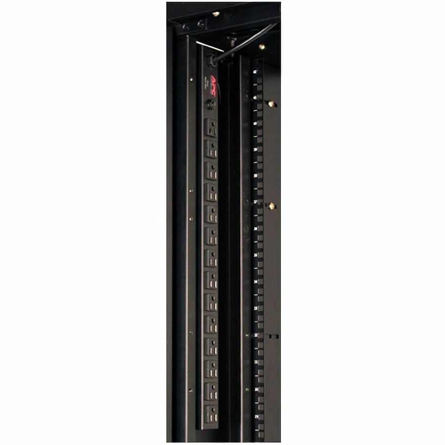 APC by Schneider Electric Basic Rack 1.8kVA PDU - Basic - NEMA 5-15P - 14 x NEMA 5-15R - 100 V, 120 V - 1800 W - Overload Protection - 11.98 ft Cord Length - 0U - Vertical - Rack-mountable