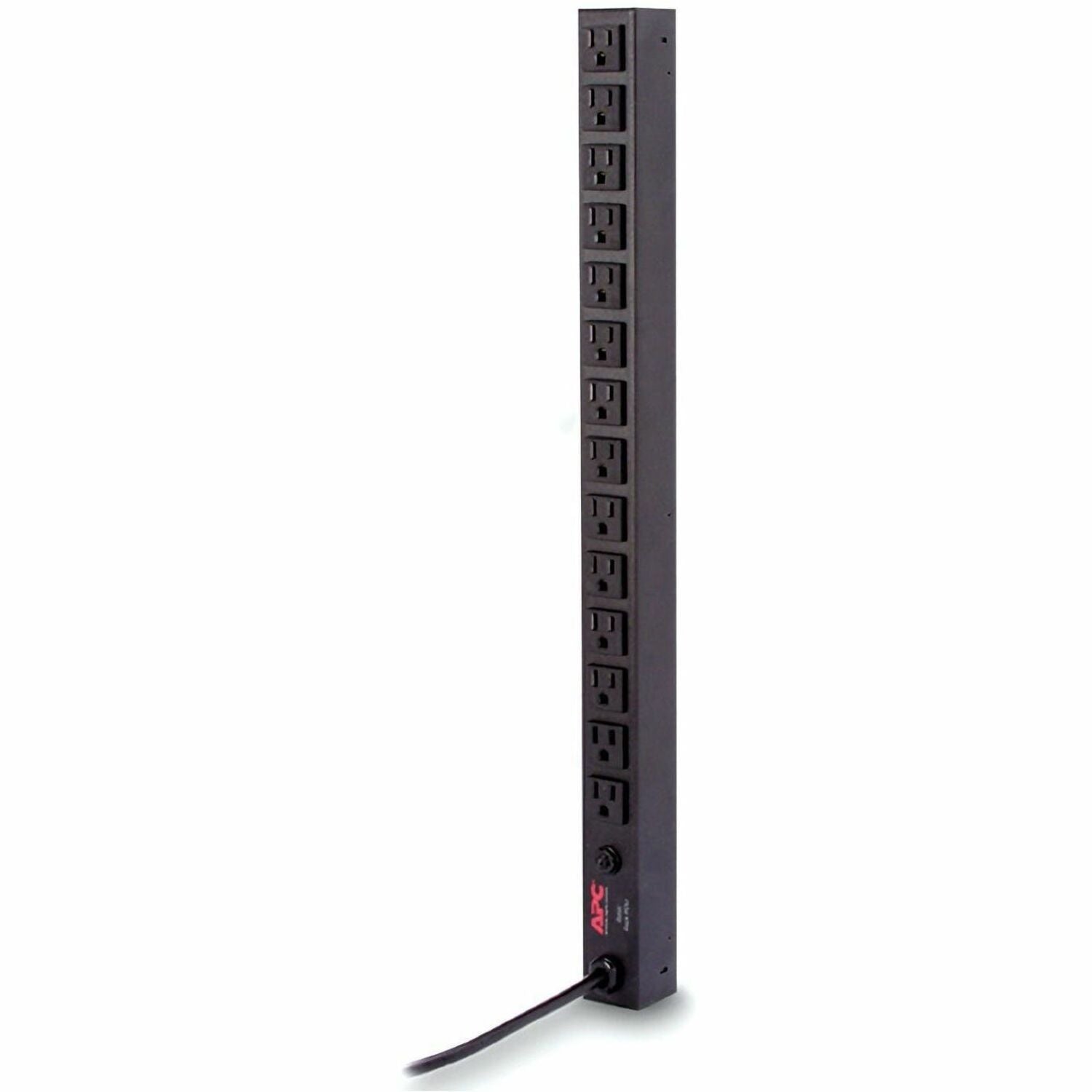 APC by Schneider Electric Basic Rack 1.8kVA PDU - Basic - NEMA 5-15P - 14 x NEMA 5-15R - 100 V, 120 V - 1800 W - Overload Protection - 11.98 ft Cord Length - 0U - Vertical - Rack-mountable