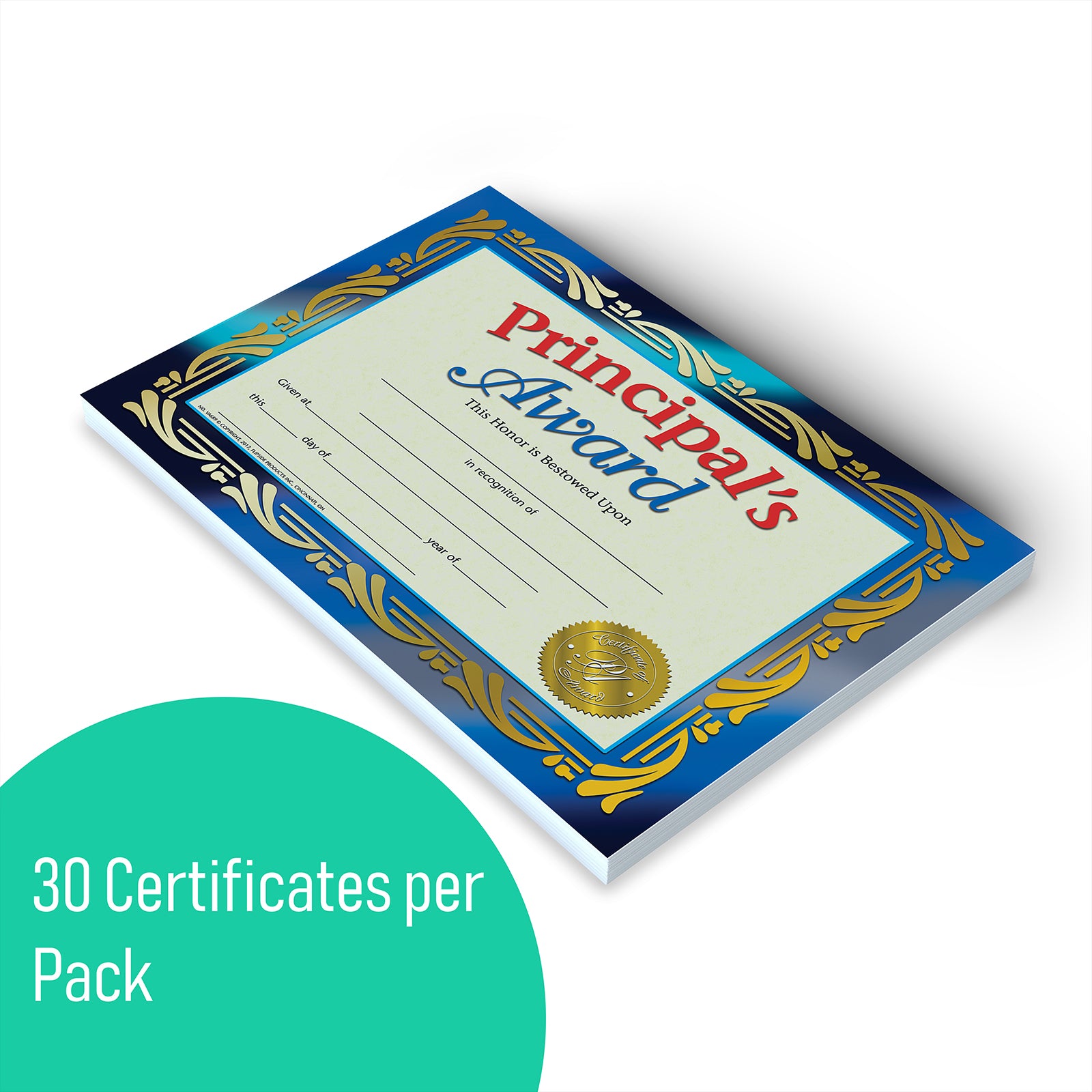 Principal's Award, 8-1/2" x 11", 30/set