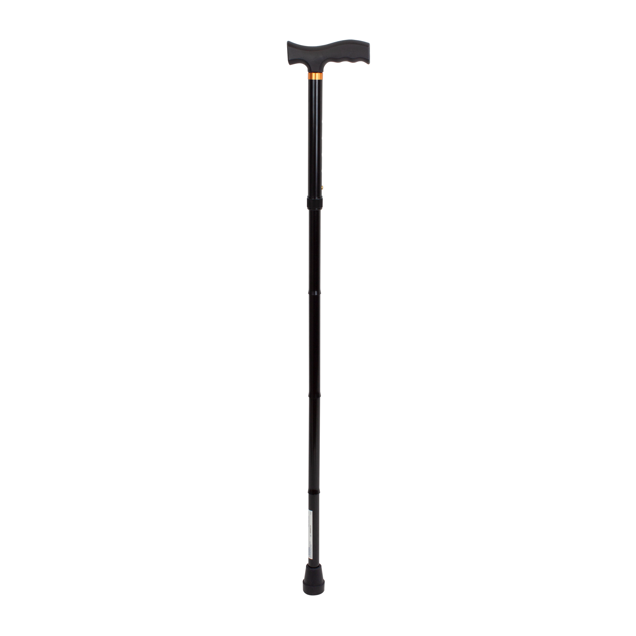 T-Handle Folding Cane, Black, 1pc/box,6boxes/cs