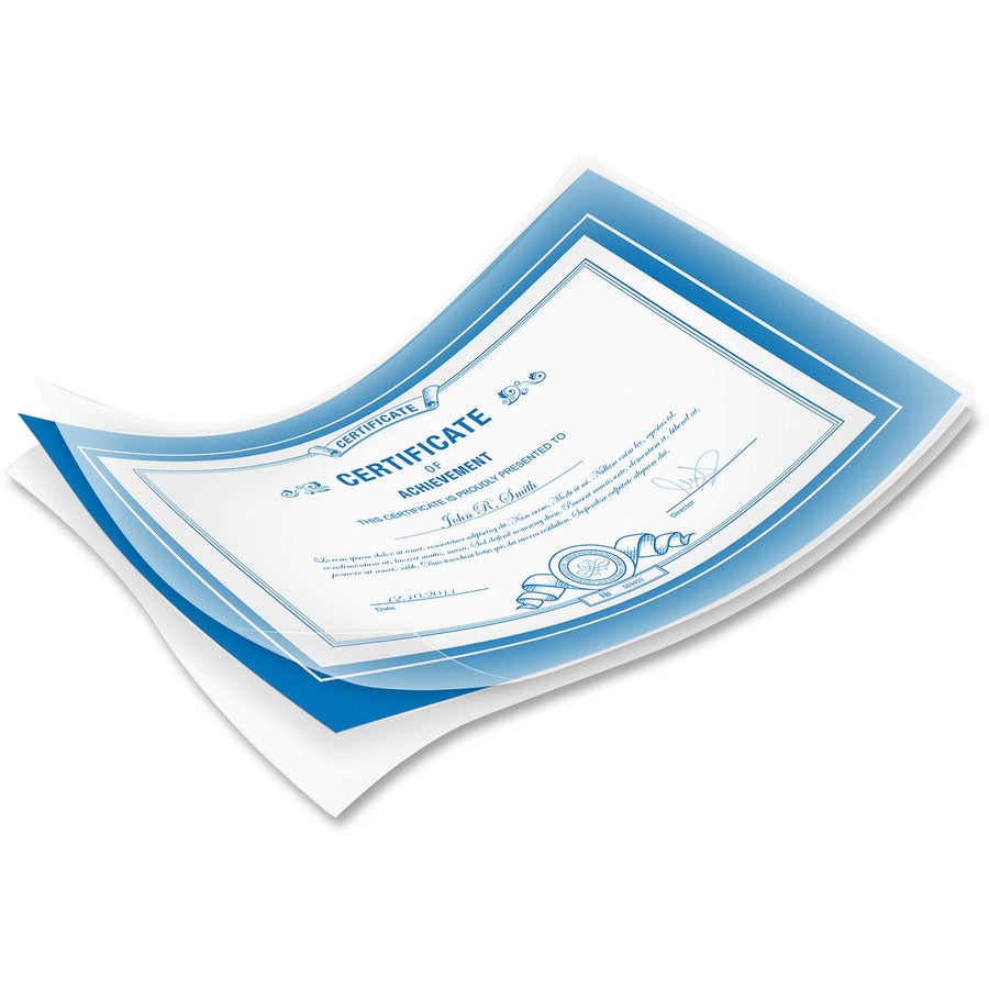 Sheet Size Supported: Letter - Laminating Pouch/Sheet Size: 9" Width x 7 mil Thickness - Type G - Glossy - for Document, Letter - Durable - Clear - 1 Pack