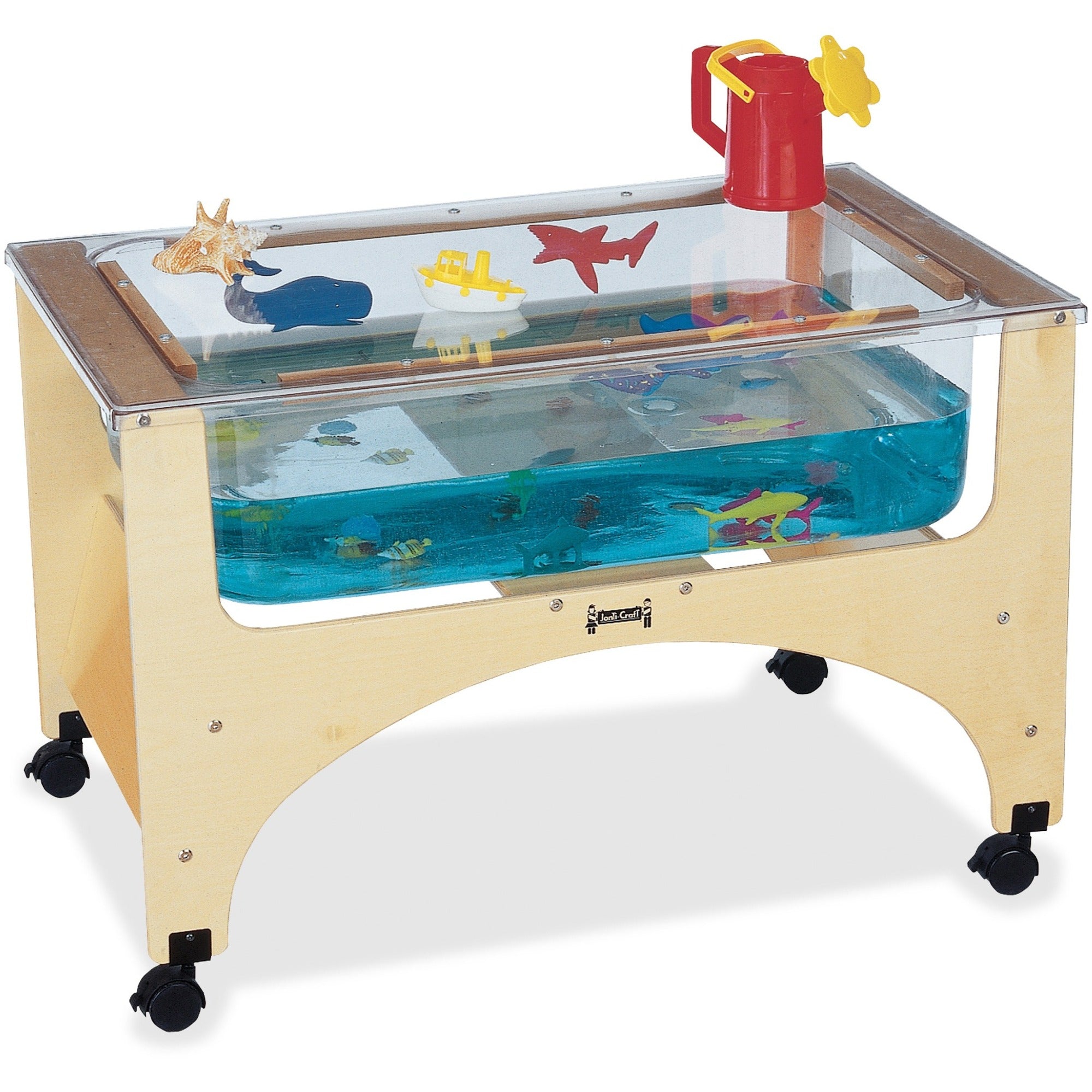 24.50" Height x 37" Width x 23" Depth - Classroom - Assembly Required - Baltic, Clear - Birch Frame Material - 1 Each