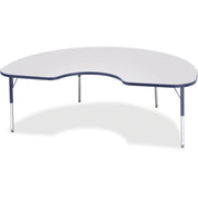 Berries® Kidney Activity Table - 48" X 72", E-height - Freckled Gray/Navy/Gray