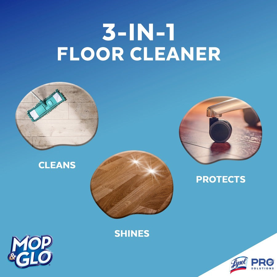 Professional MOP & GLO&reg; Triple Action Floor Shine Cleaner - For Wood Floor, Vinyl Floor, Linoleum Floor, Ceramic Tile Floor, Tile - 64 oz (4 lb) - Fresh Citrus Scent - Tan - 6 / Carton