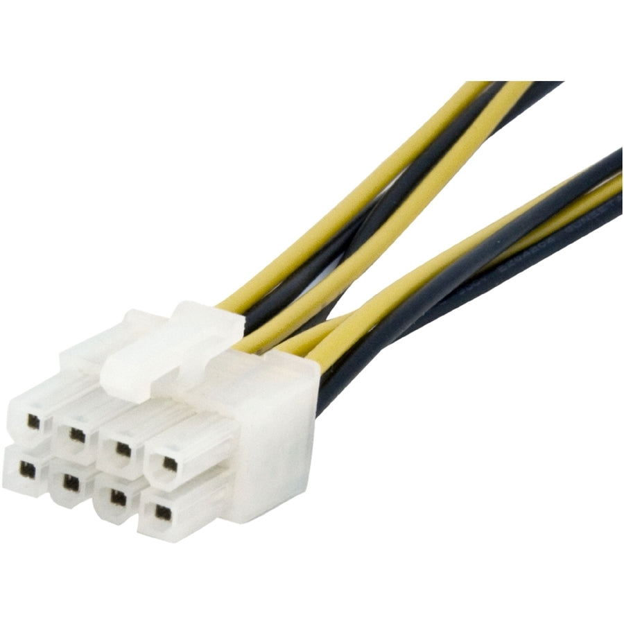 StarTech.com 6in 4 Pin to 8 Pin EPS Power Adapter with LP4 F/M