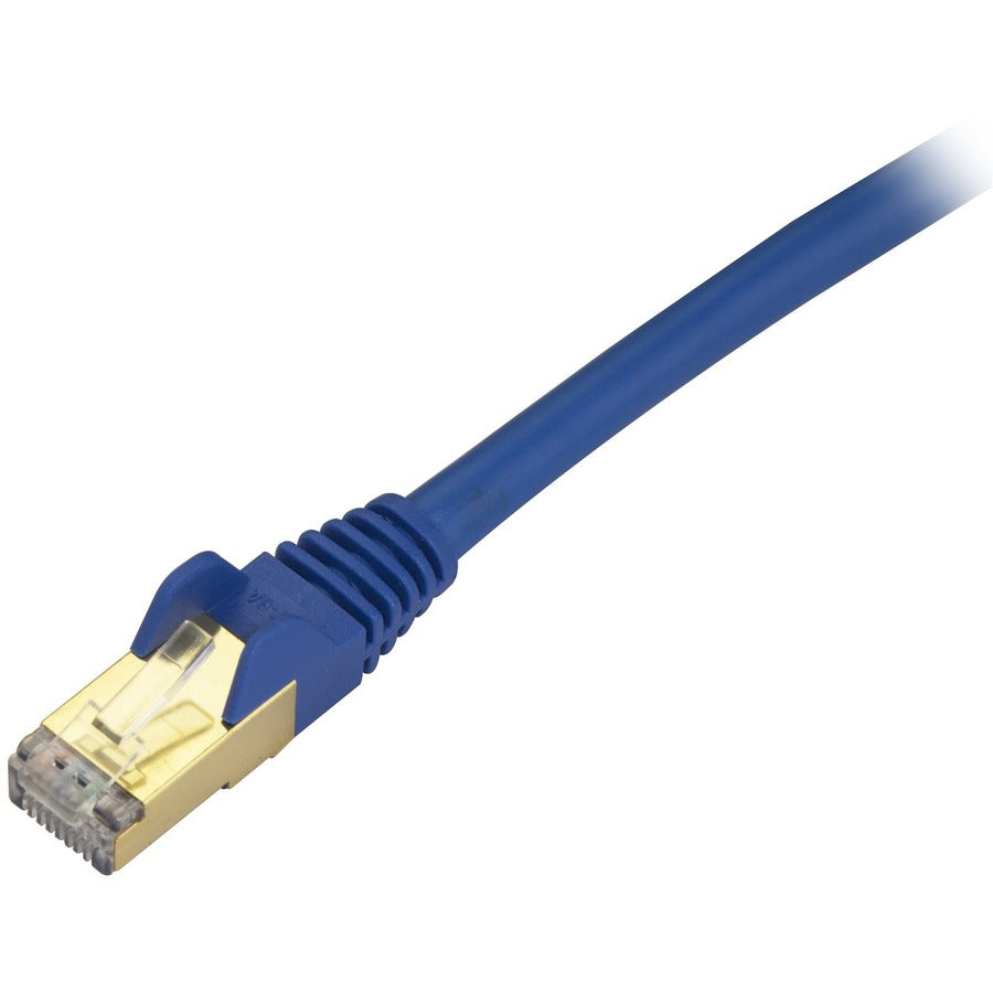 StarTech.com 3 ft Blue Shielded Snagless 10 Gigabit RJ45 STP Cat6a Patch Cable