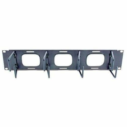 APC by Schneider Electric 2U Horizontal Cable Organizer, Black, 2U Rack Height, Includes Mounting Hardware, 1 Each