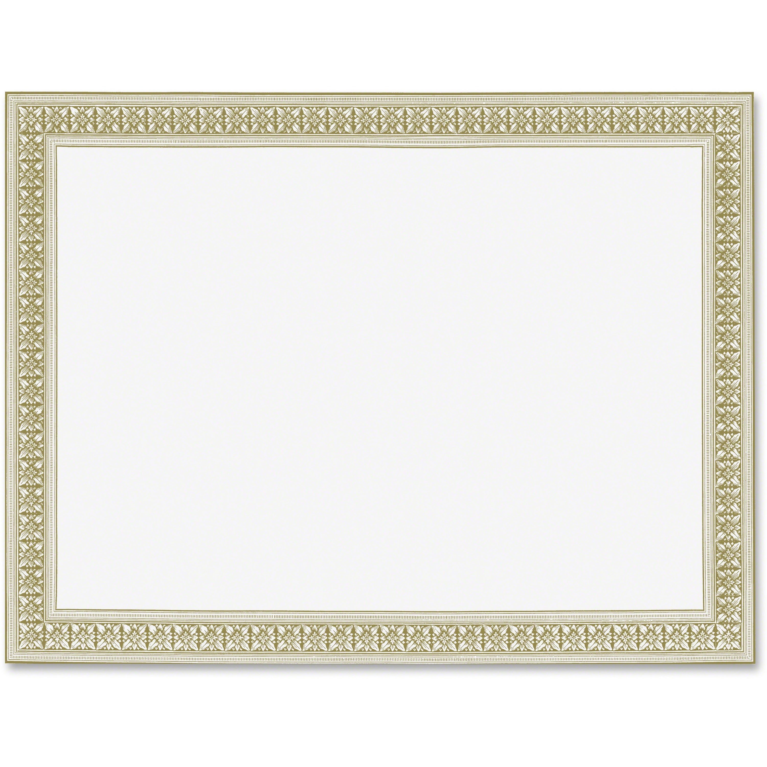 Geographics Flourish Gold Foil Award Certificates