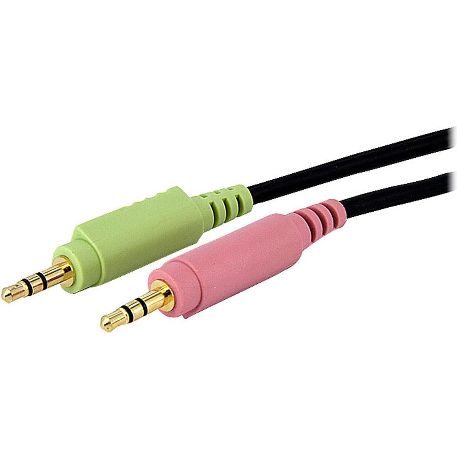 StarTech.com 15ft 4-in-1 USB Dual Link DVI-D KVM Switch Cable w/ Audio & Microphone
