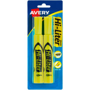 Chisel Marker Point - Fluorescent Yellow Ink - Water Based - 2 / Pack