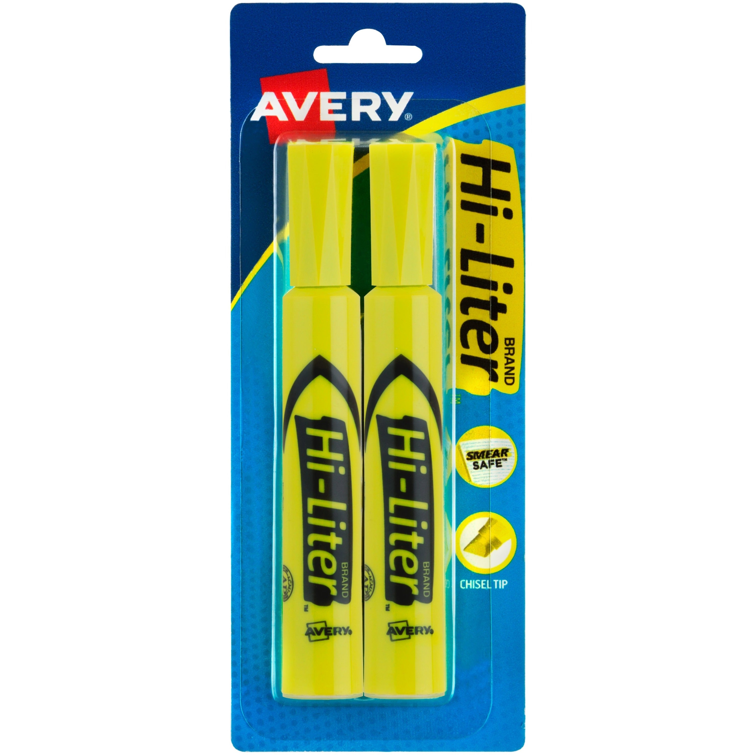 Chisel Marker Point - Fluorescent Yellow Ink - Water Based - 2 / Pack