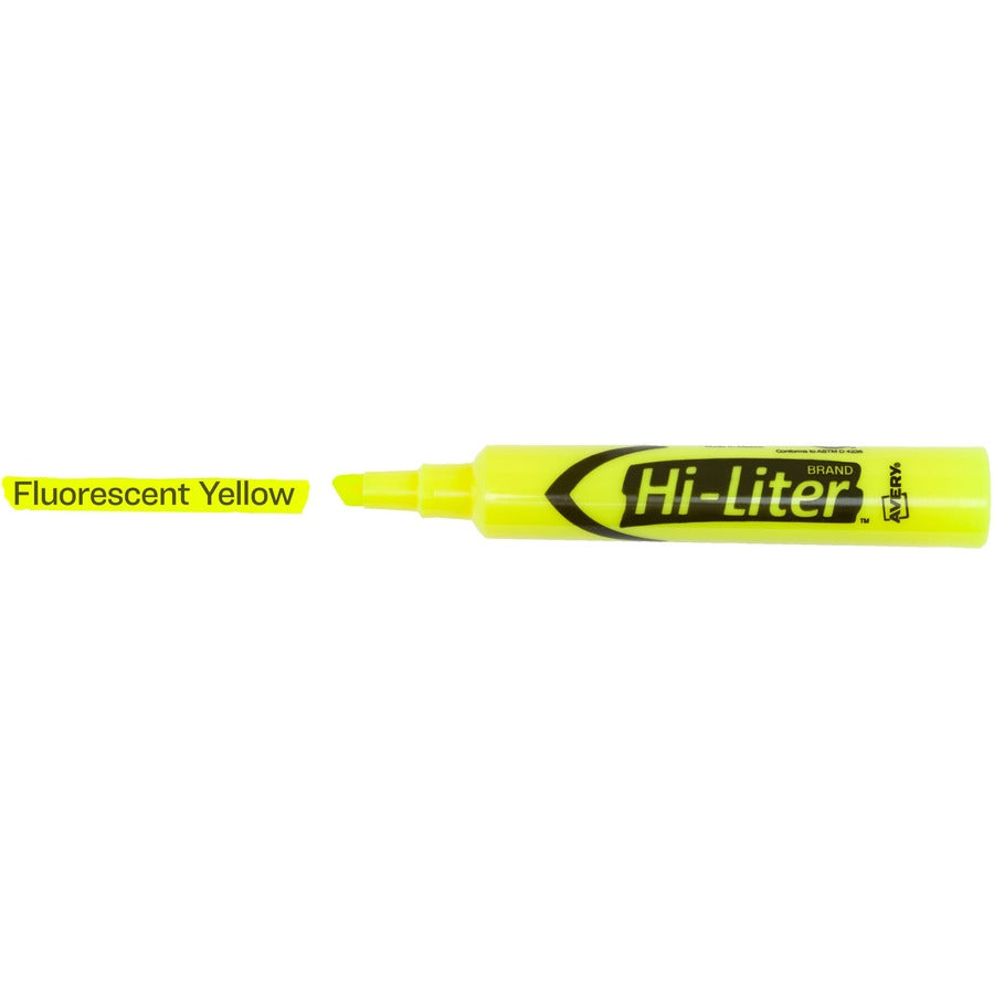 Chisel Marker Point - Fluorescent Yellow Ink - Water Based - 2 / Pack