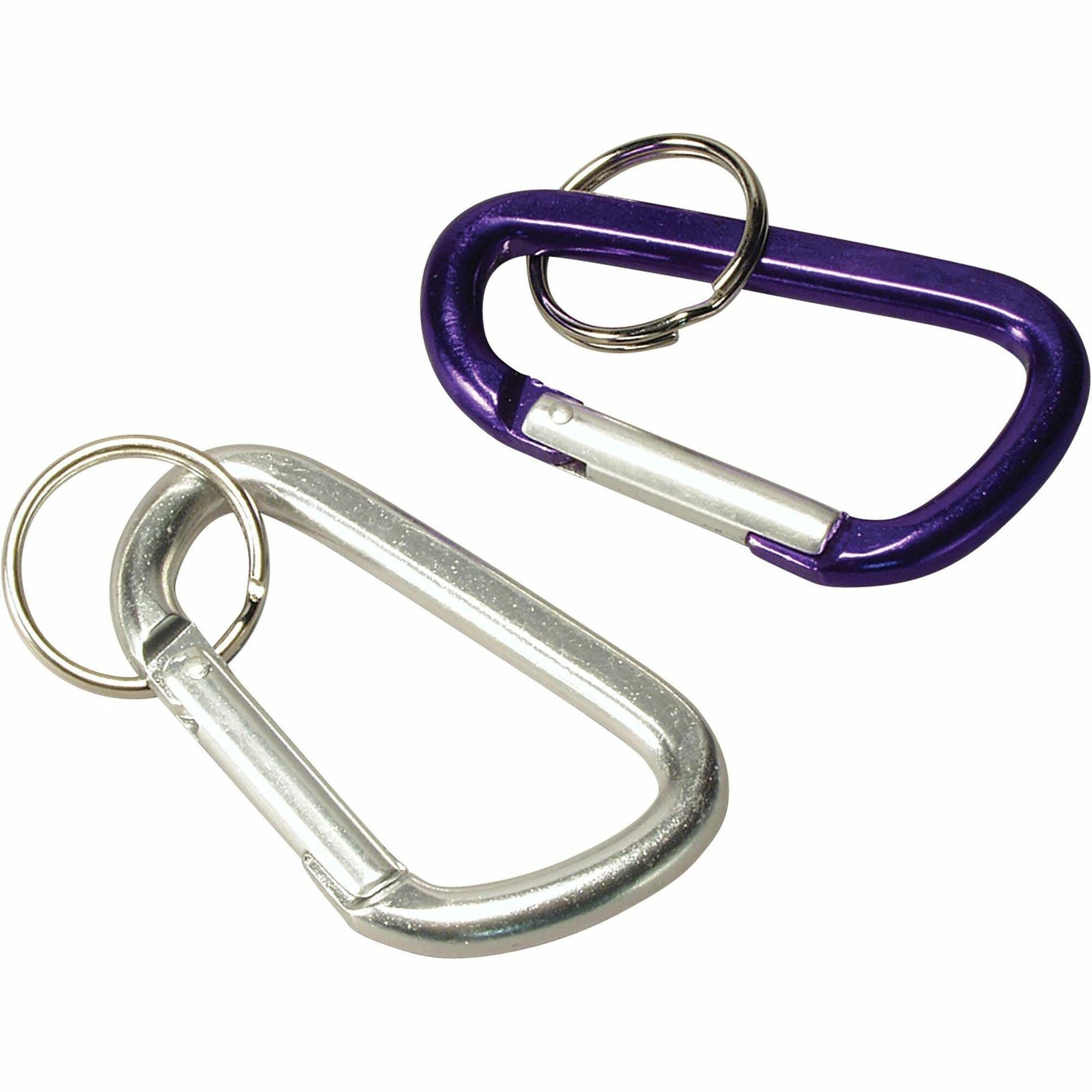 Baumgartens Key Ring, Metal, Multicolor (Orange, Silver, Blue, Purple), 1 Each