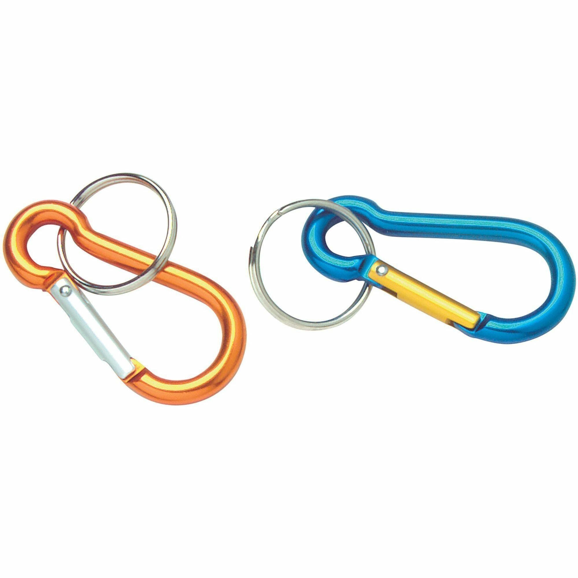Baumgartens Key Ring, Metal, Multicolor (Orange, Silver, Blue, Purple), 1 Each
