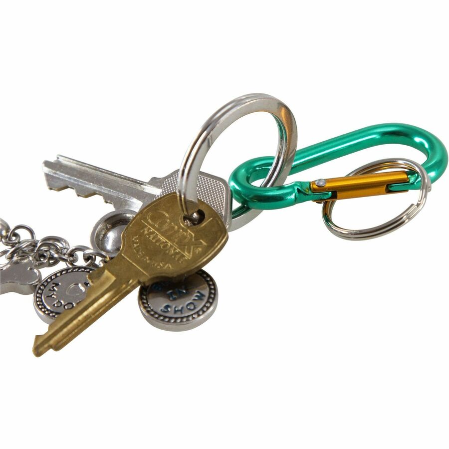 Baumgartens Key Ring, Metal, Multicolor (Orange, Silver, Blue, Purple), 1 Each