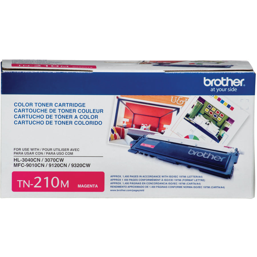 Brother TN210M Original Laser Toner Cartridge - Magenta - 1 Each
