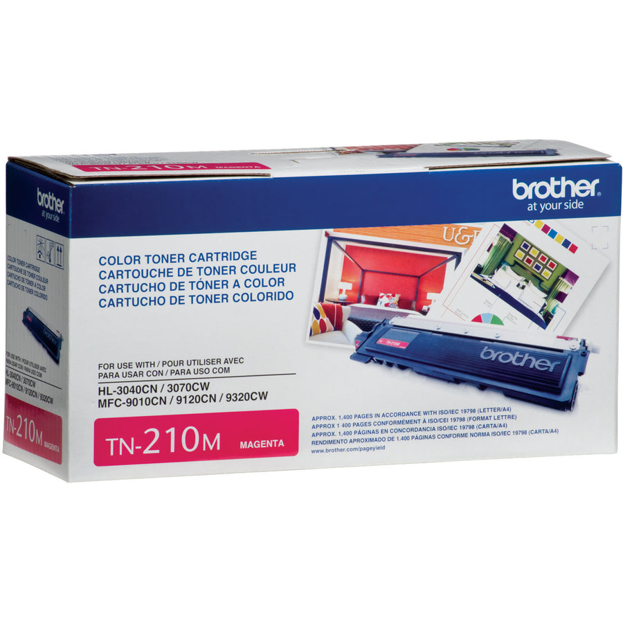 Brother TN210M Original Laser Toner Cartridge - Magenta - 1 Each