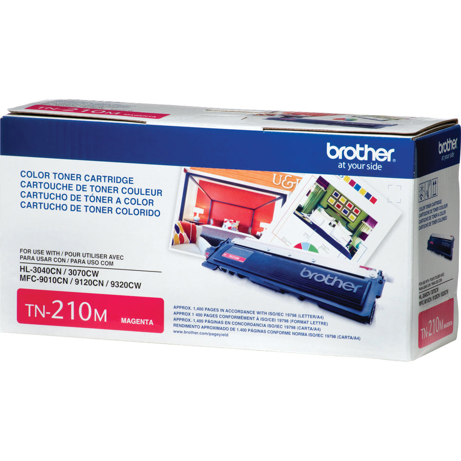 Brother TN210M Original Laser Toner Cartridge - Magenta - 1 Each
