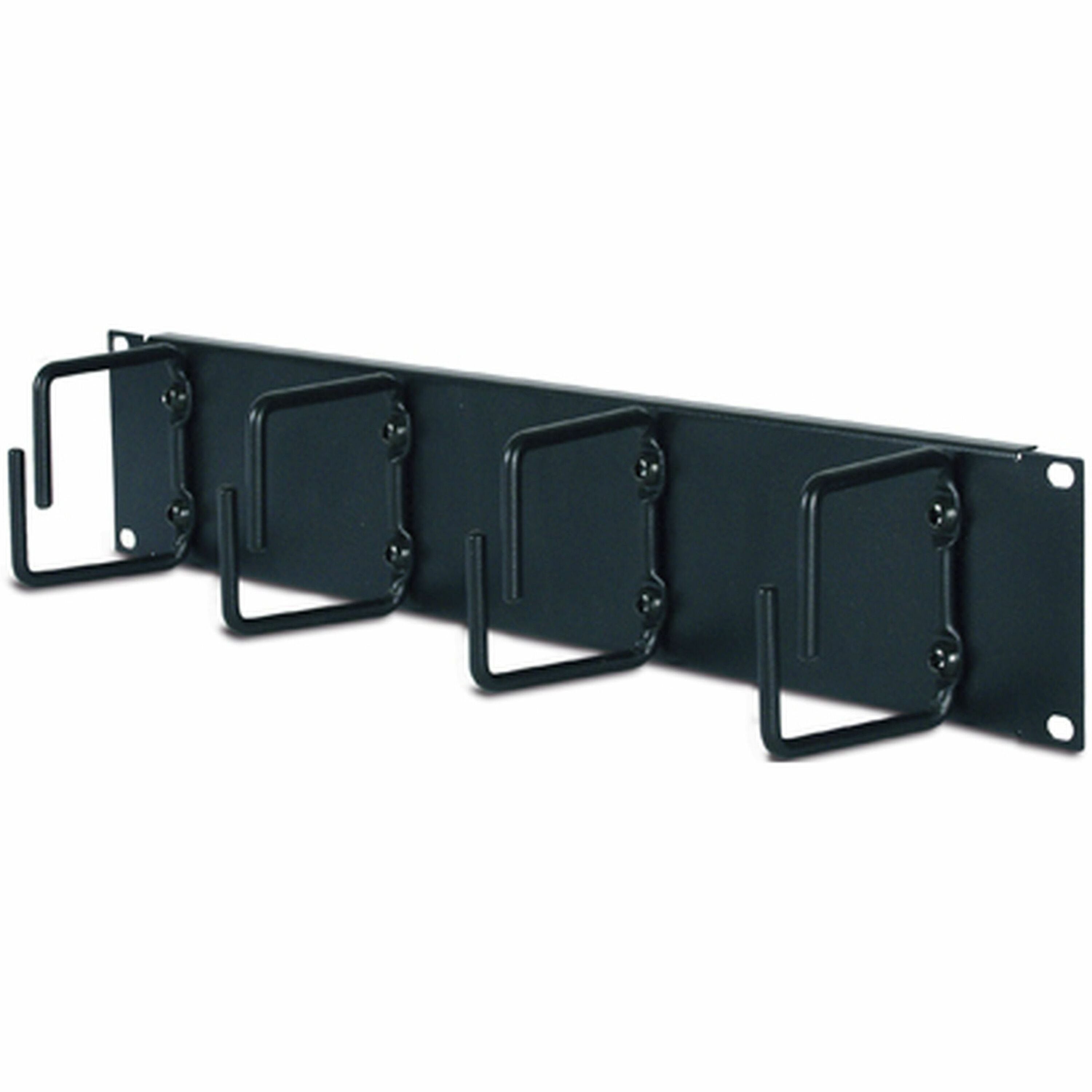 APC by Schneider Electric 2U Horizontal Cable Organizer, Black, 2U Rack Height, 1 Each