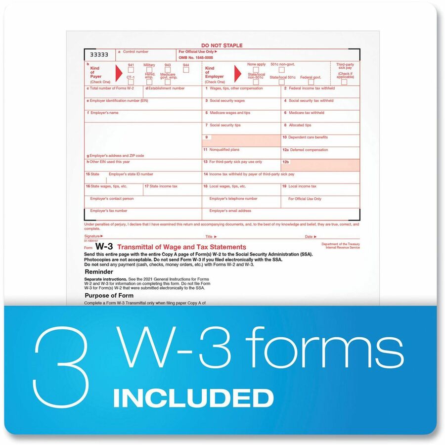 TOPS W2 Laser Forms 6-part Tax Kit - 1 Pack
