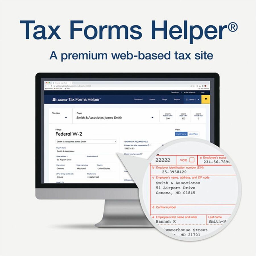 TOPS W2 Laser Forms 6-part Tax Kit - 1 Pack