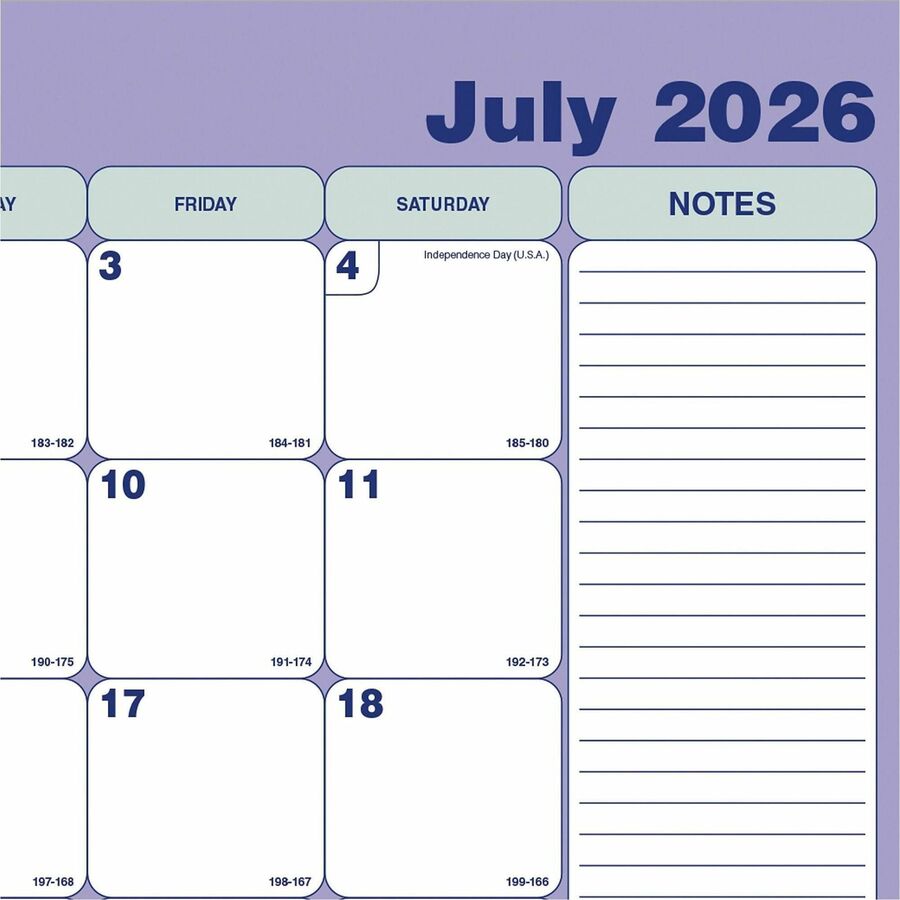 Blueline Monthly Desk Pad, Academic, 13 Months, July to July, English (CA181731)