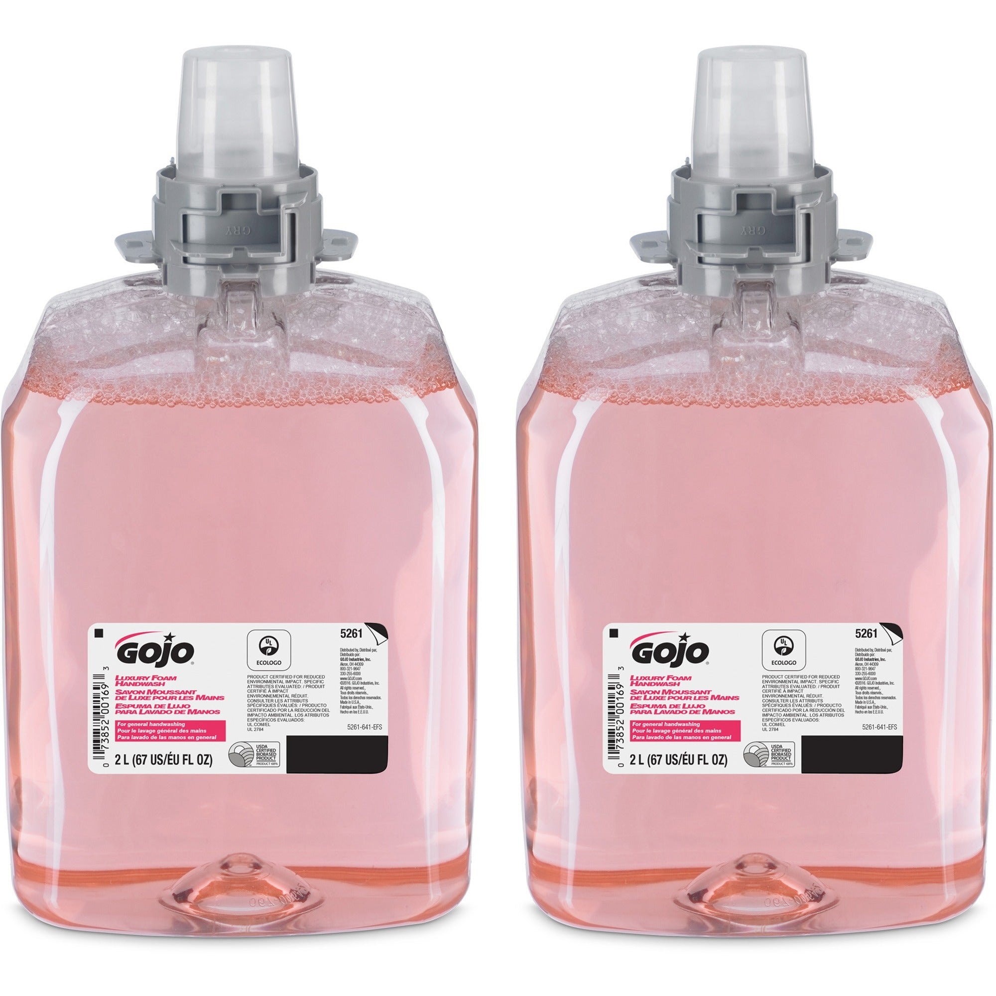Cranberry Scent - 2.11 quart - Hand - Moisturizing - Translucent Pink - Bio-based - 2 / Carton