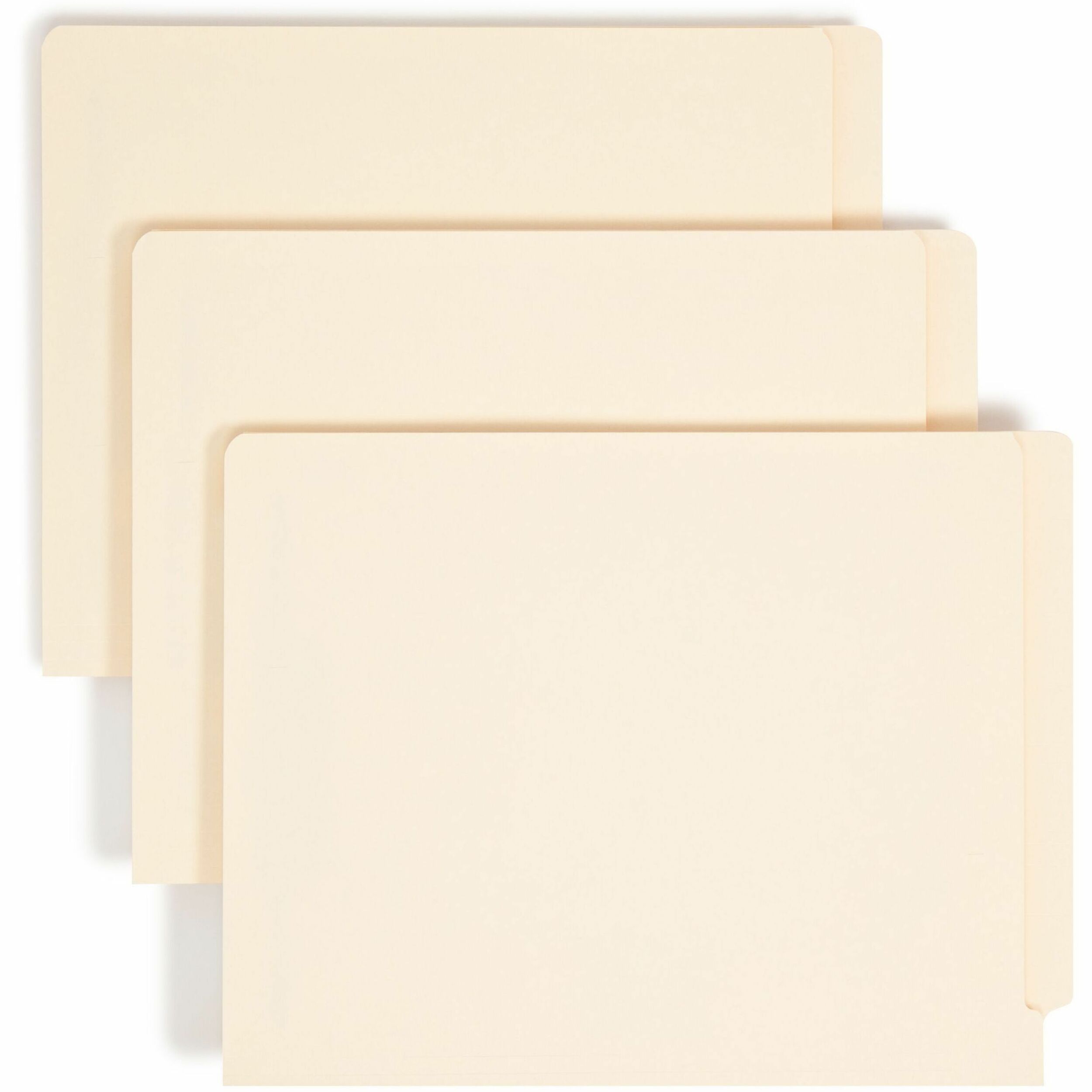 Smead Shelf-Master Straight Tab Cut Letter Recycled Fastener Folder - 8 1/2" x 11" - 3/4" Expansion - 2 x 2B Fastener(s) - 2" for Folder - End Tab Location - 11 pt. - 2 Plys - Manila - Manila - Reinforced Tab, Embossed - 10% Recycled - 250 / Box