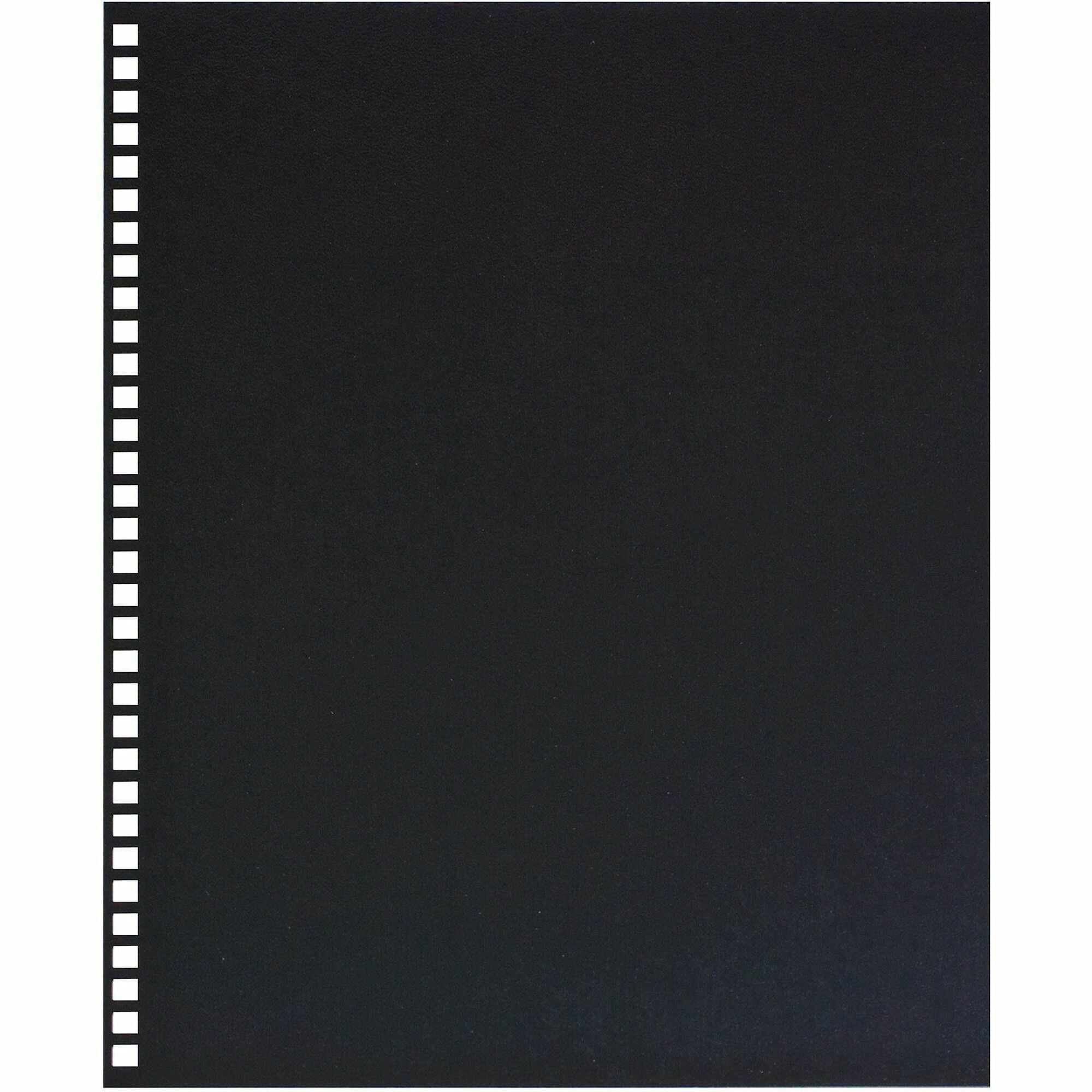 GBC Regency Letter Presentation Cover - 8 1/2" x 11" - Black - Pre-punched - 25 / Pack