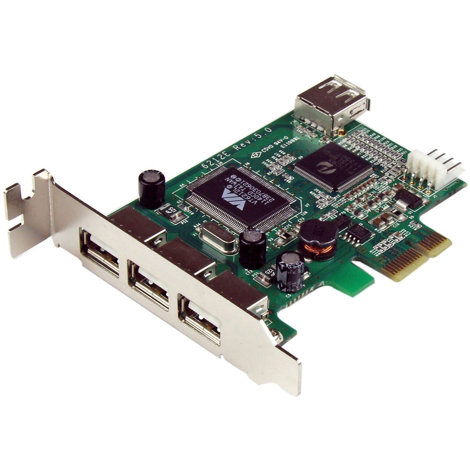 StarTech.com 4 Port PCI Express Low Profile High Speed USB Card