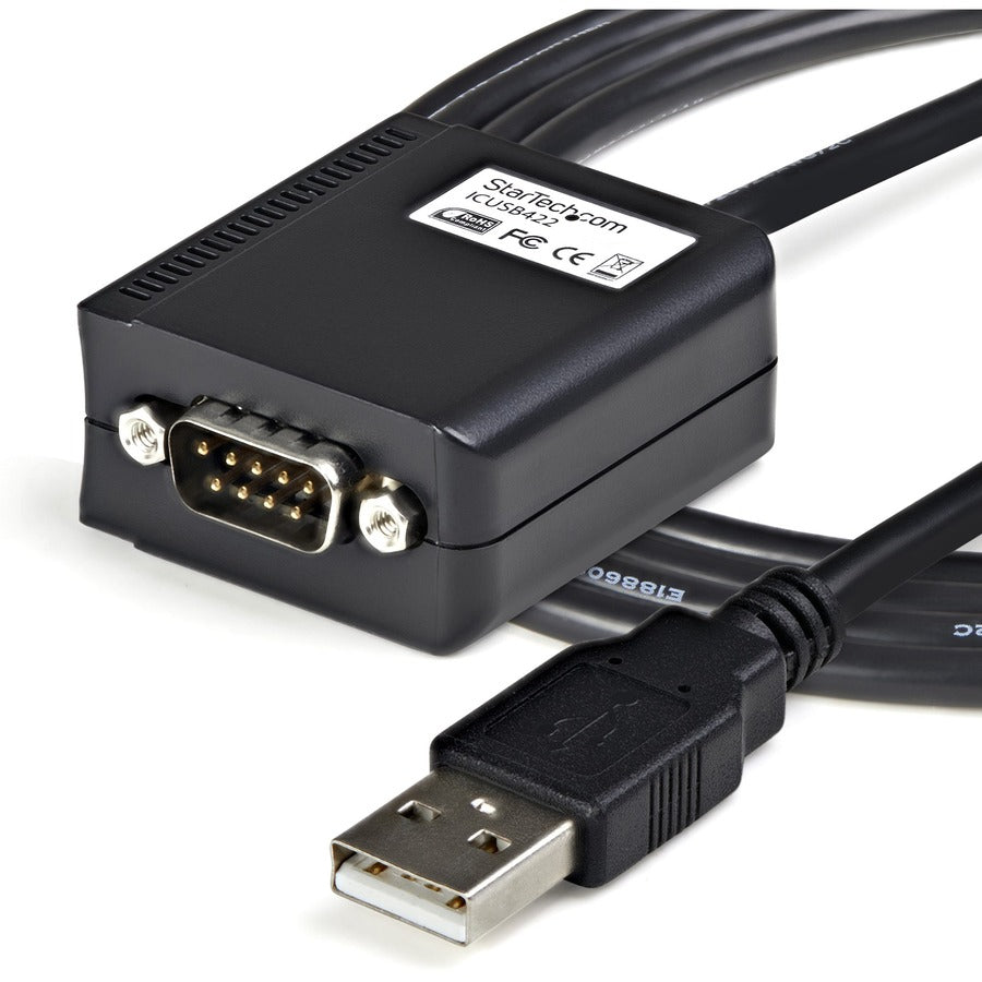 StarTech.com 6ft RS422/485 USB Serial Adapter with COM Retention