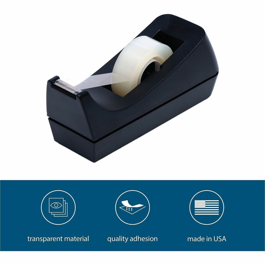 27.78 yd Length x 0.75" Width - 1" Core - Clear - For Multipurpose, Splicing, Mending, Holding - 12 / Pack