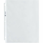 Business Source Top-Loading Poly Sheet Protectors - 3.3 mil Thickness - For Letter 8 1/2" x 11" Sheet - 3 x Holes - Ring Binder - Rectangular - Clear - Polypropylene - 100 / Box