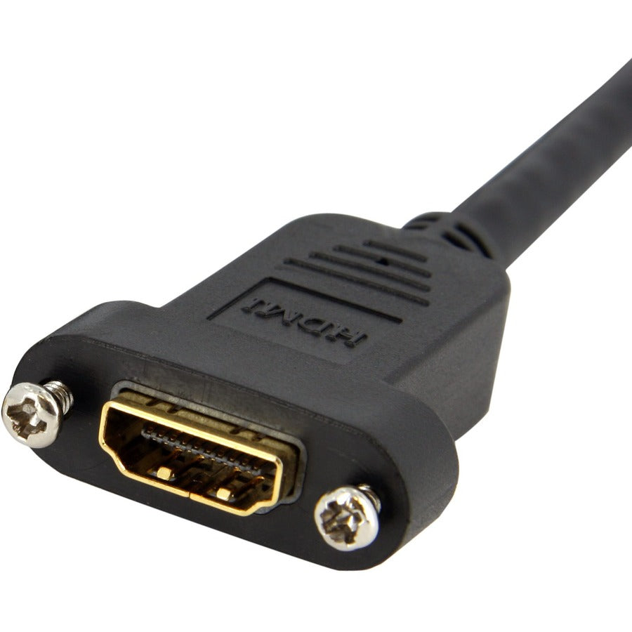 StarTech.com 3 ft Standard HDMI&reg; Cable for Panel Mount - F/M