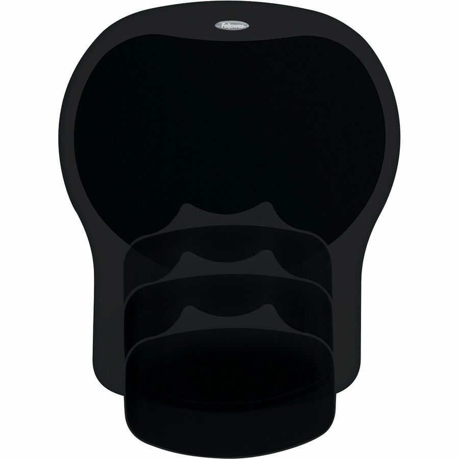 1.50" Height x 10" Width x 12" Depth - Black - Gel - Wear Resistant, Tear Resistant - 1 Each