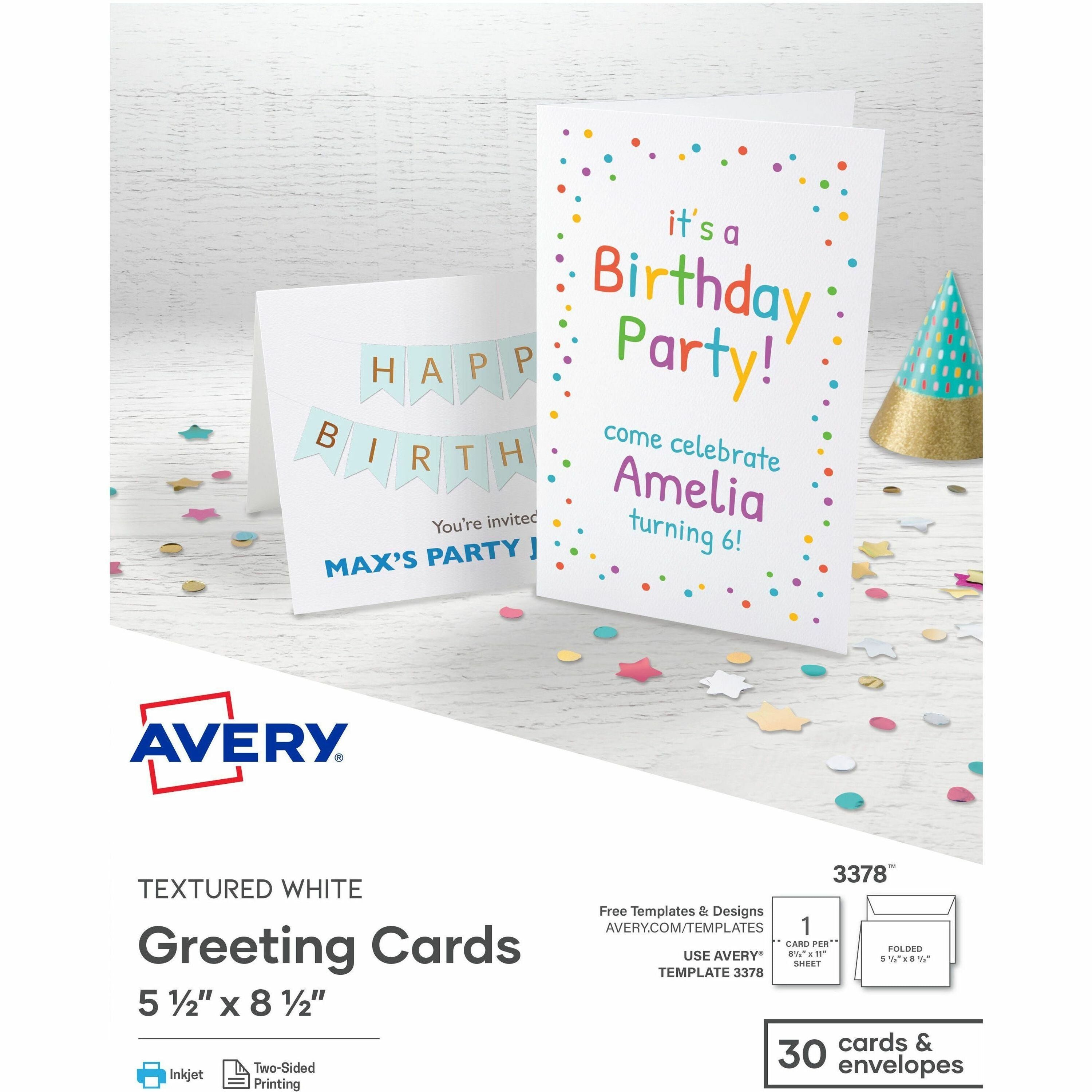 5 1/2" x 8 1/2" - Textured - Uncoated, Heavyweight - White - 30/Pack - 6 / Carton