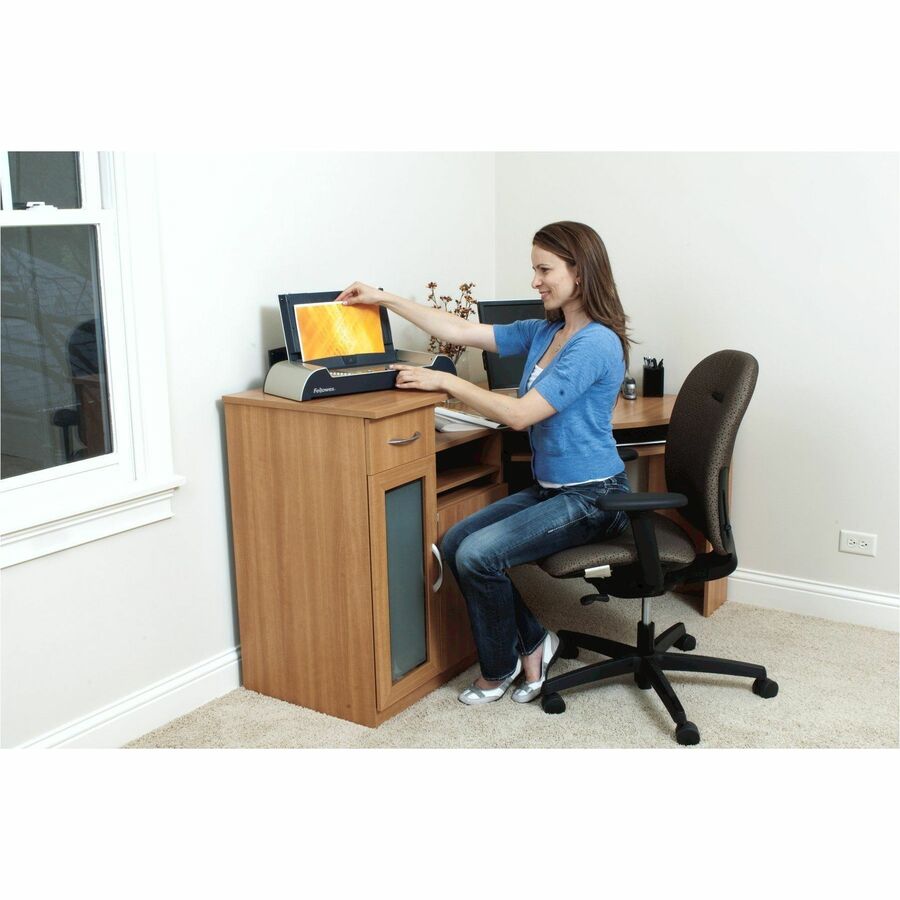 Thermal Binding - 600 Sheet(s) Bind - 3.9" Height x 20.9" Width x 9.4" Depth - Platinum, Graphite