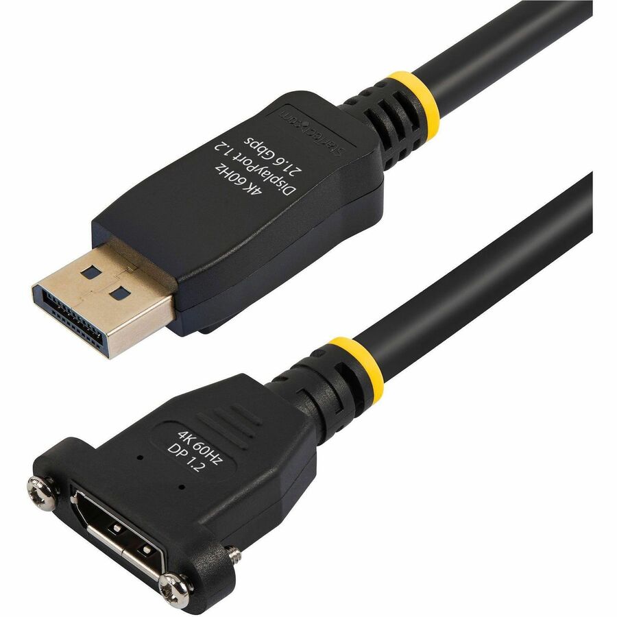 StarTech.com 3ft DisplayPort Panel Mount Cable - F/M