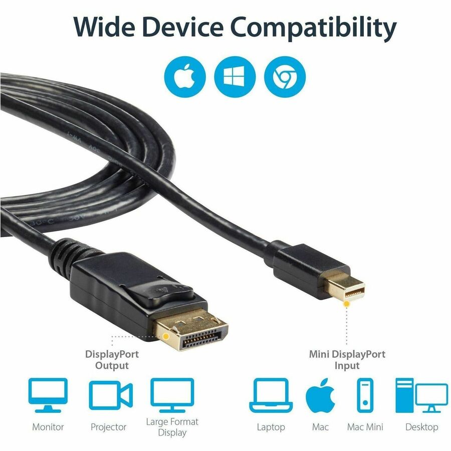 StarTech.com DisplayPort/Mini DisplayPort Audio/Video Cable