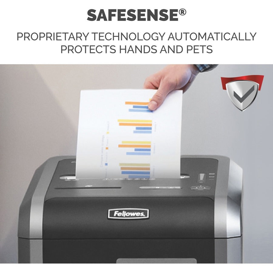 Continuous Shredder - Cross Cut - 22 Per Pass - for shredding Staples, Credit Card, CD, DVD, Paper Clip, Junk Mail, Paper - 0.156" x 1.500" Shred Size - P-4 - 14 ft/min - 9.50" Throat - 16 gal Wastebin Capacity - Black, Dark Silver