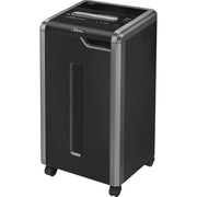 Continuous Shredder - Cross Cut - 22 Per Pass - for shredding Staples, Credit Card, CD, DVD, Paper Clip, Junk Mail, Paper - 0.156" x 1.500" Shred Size - P-4 - 15 ft/min - 9.50" Throat - 22 gal Wastebin Capacity - Black, Gray