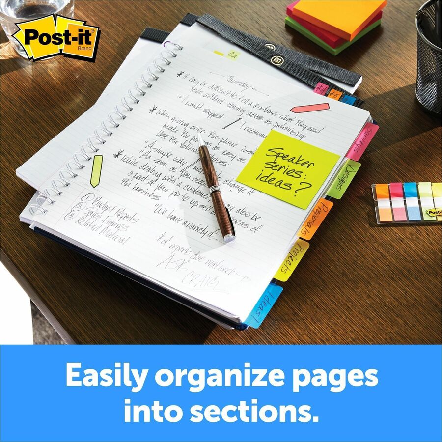 Post-it&reg; Durable Tabs - 1.50" Tab Height x 2" Tab Width - Removable - White Tab(s) - Printable, Durable, Long Lasting, Easy to Use - 1 Pack