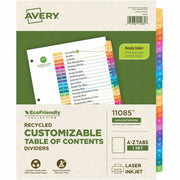 Avery coFriendly Recycled A-Z Dividers, 26 Tabs (11085)