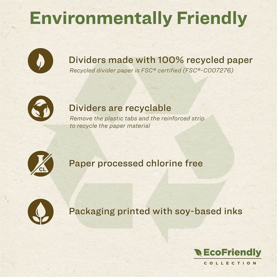 Avery coFriendly Recycled A-Z Dividers, 26 Tabs (11085)